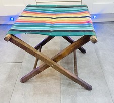 vintage Wooden Fold Up Stool