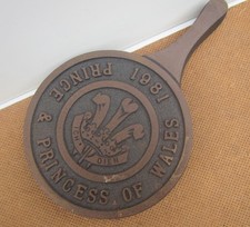 Vintage Cast Iron Trivet Stand (Parkray Ltd)  Prince & Princess of Wales 1981