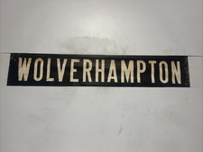 WOLVERHAMPTON -  Walsall 28/10/1973 Bus Destination Blind 30” Gift