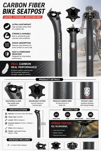 Carbon seatpost - carbon,