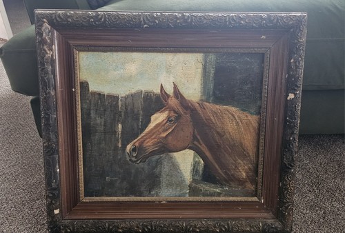 Antique c19th century oil - antique,