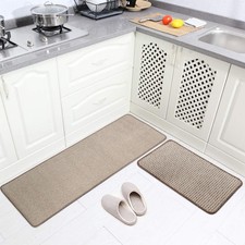 2pc Kitchen Mat Set Non Slip
