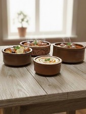 Set of 4 Egyptian Clay Tagine