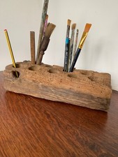 artists desk tidy /artists brush rack /artists brush holder /pen holder