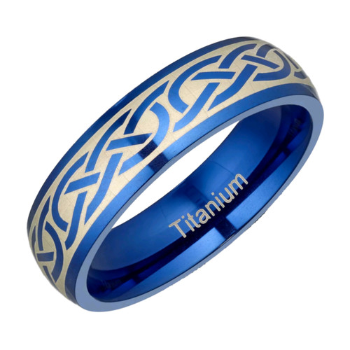 6mm men titanium - titanium, tribal