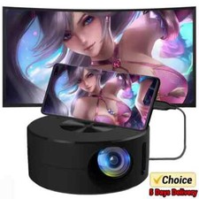 Mini Portable 4K Projector Home Theater Video Movie Android iOS Wired Cinema UK