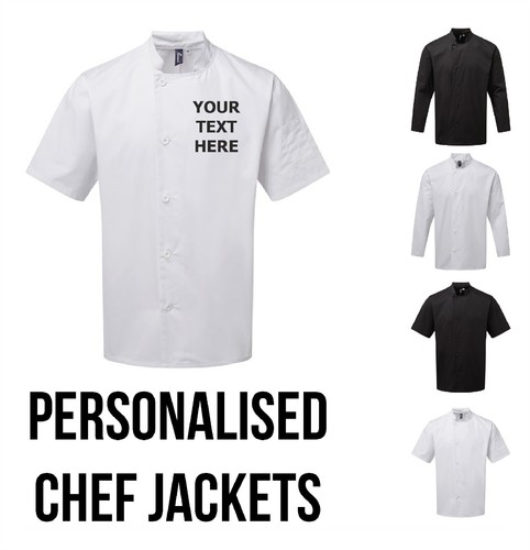 Personalised embroidered chefs - personalised,