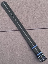 Sliding Thru Military Watch Band 22mm with Luxuries Buckle