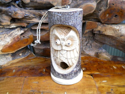 Amazing carved wooden - owl, bird