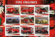 FIRE ENGINES 2002 MNH STAMP SHEETLET
