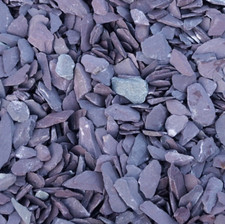 Plum slate chippings 40mm - plum,
