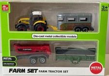 Farm Set Tractor Horse Trailer