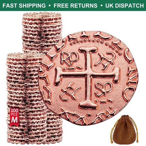 Large 100 pcs rose - gold, metal