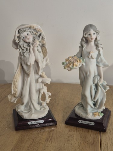 Pair capodimonte porcelain - pair,