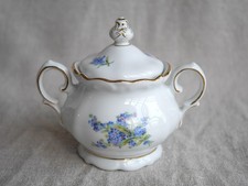 Vintage Winterling Sugar Bowl with Lid, Finest Bavarian China, Gold Rim