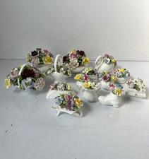 Royal Daulton Bone China Bouquet of Flowers Posies Ornaments Collection Set x14