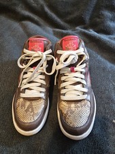 Reebok Classics Ladies  Brown Leather Hi Top Trainers Sneakers Size Uk4 Eur36