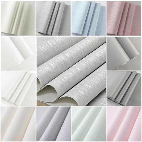 Plain silver striped - striped, wallpaper