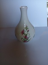 Spode Beautiful Pink And Lilac Small Bud Vase