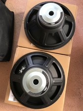 Pair of Celestion TF1525 Loudspeaker Drivers, 15” 250 watts RMS 8 ohms - Tested