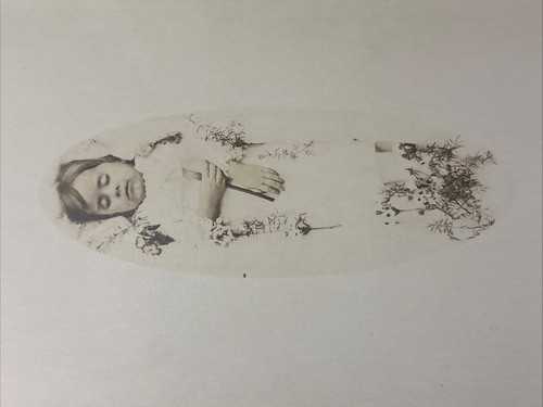 Antique child post - antique, mortem