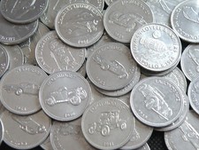 SHELL TOKEN COINS - HISTORIC CARS / MAN IN FLIGHT -  Pick Your Own (QU01)