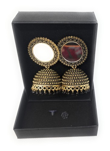Jhumka earrings kundan - jhumka,