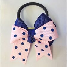 2 x Pink & Blue Spotty Bow