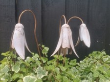 Set Of 3 Metal Snowdrop Flower