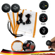 4pcs Carbon Fiber Car Heated