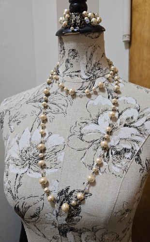 Vintage pearl crystal - pearl,
