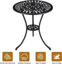 Round Patio Dining Table Cast