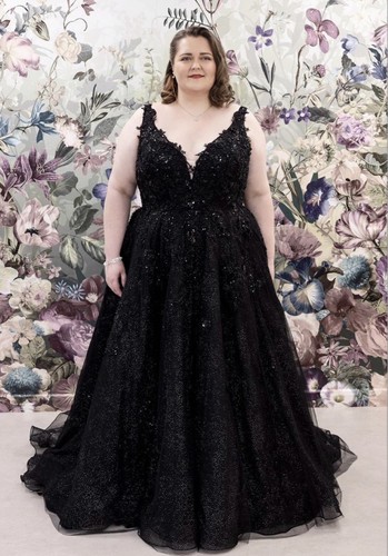 Island bridal black glitter - bridal,