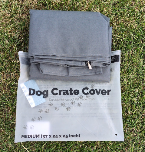 Fabric dog crate cover - fabric,