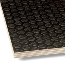 12MM /  18MM PHENOLIC PLYWOOD HEXA PATTERN BLACK ANTI SLIP PLYWOOD 8ftx4ft