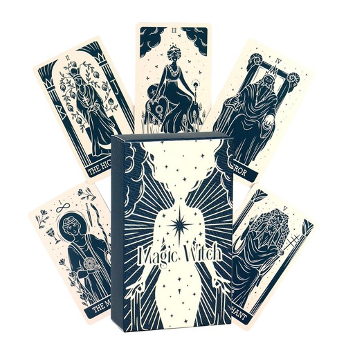 Magic witch tarot cards - witch,