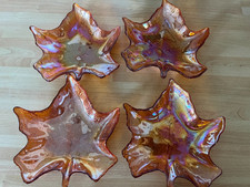 Glass Dishes Maple Leaf