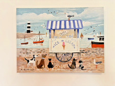 M Bonfield Seaside Pictures Cats Dogs Boats Ice Cream