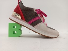 Michael Kors Trainers Brown Pink Lace Up Sneakers Size UK 7m