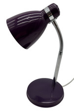 Purple Flexible Gooseneck Desk Table Lamp E14 40W Wilko Retro Spot - C14T O928