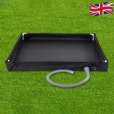 Portable Shower Pan with Drain Hose Camping Shower Base Outdoor Tent Shower Tray