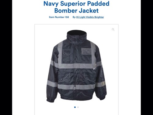 Dark navy padded - bomber, jacket