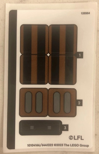 Lego star wars sticker sheet - star,