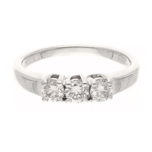 18carat white gold - white, 0.50ct