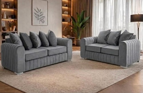 Grey seater sofa - sofa, with