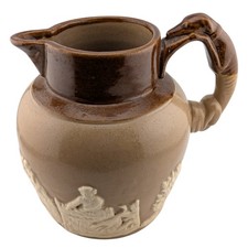 Stoneware Jug With Dog Handle