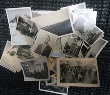 original german ww2 Photo Bundle - 50 Photos Troops Civil Places
