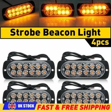 4x 12LED Amber Recovery Strobe