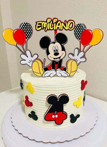 Personalised mickey mouse cake - mickey,