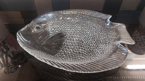 Vintage french arcoroc fish - arcoroc,